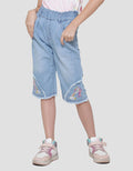 Little M Bermuda Unicorn Bottom App Girls Denim Shorts