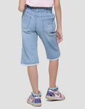 Little M Bermuda Unicorn Bottom App Girls Denim Shorts