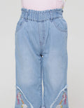 Little M Bermuda Unicorn Bottom App Girls Denim Shorts