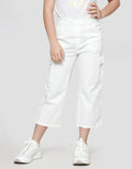 Little M Plain Look Celana Panjang Cargo Anak Perempuan