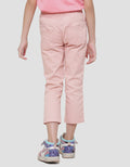 Little M Basic Embro Girls Jegging Pants