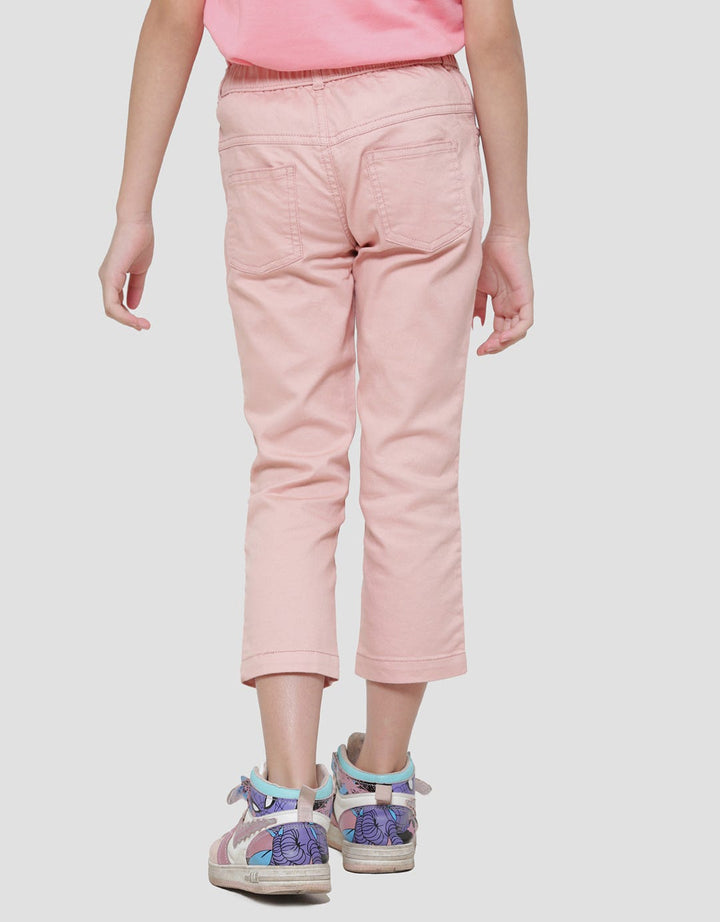 Little M Basic Embro Girls Jegging Pants