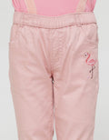 Little M Basic Embro Girls Jegging Pants