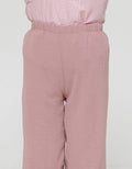 Little M Embroidery 1 Muslim Clothes Set Overall Long Pants for Girls