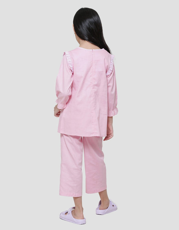 Little M Babydoll Kantong Setelan Bamus Anak Perempuan