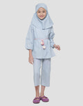 Little M Tunik Set Pakaian Muslim Anak Perempuan