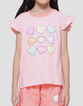 Little M Valentine 1 Baju Set Anak Perempuan