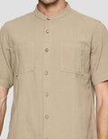 Details Collar Texture Men's Koko Shirt