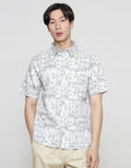 Details Pique Aop Tribal Robby Fit Kemeja Lengan Pendek Pria