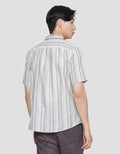 Robby Stripes Linen Men's Shirt Details