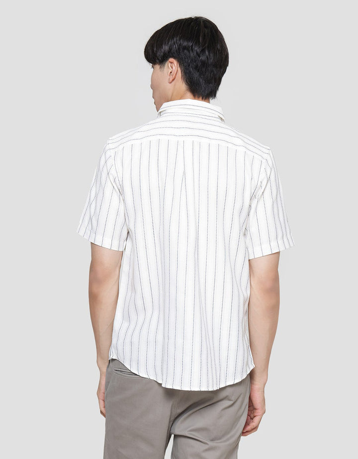 Details Robby Stripes Linen Kemeja Pria