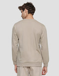 Details Emboss Dtls In Square Latte Oswald Fit Men's Sweater