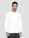 Details Emboss Stripe Font Men's Sweater