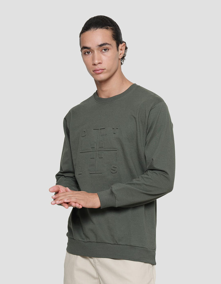Details of Oswald Fit Men's Square Emboss Sweater