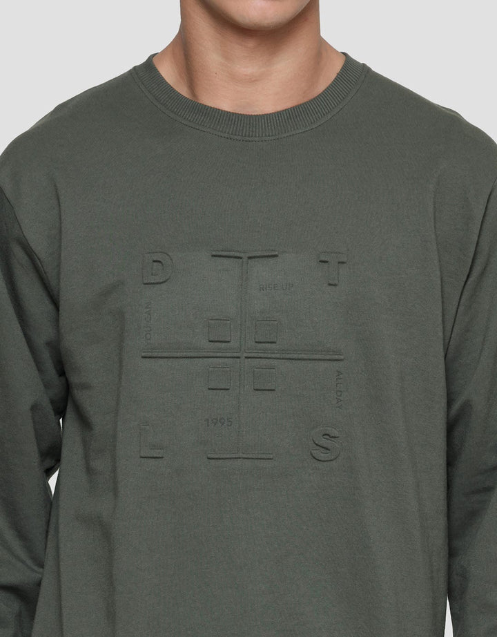 Details of Oswald Fit Men's Square Emboss Sweater