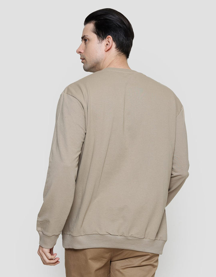 Details Emboss Color Block Men's Sweater