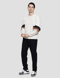 Details Cut And Sewn Color Blocking Oswald Fit Men's Sweater