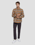 Details Twill Checks Kemeja Pria