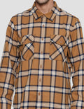 Details Twill Checks Kemeja Pria