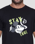 Disney Mickey Stay True In Lime Men's T-Shirt
