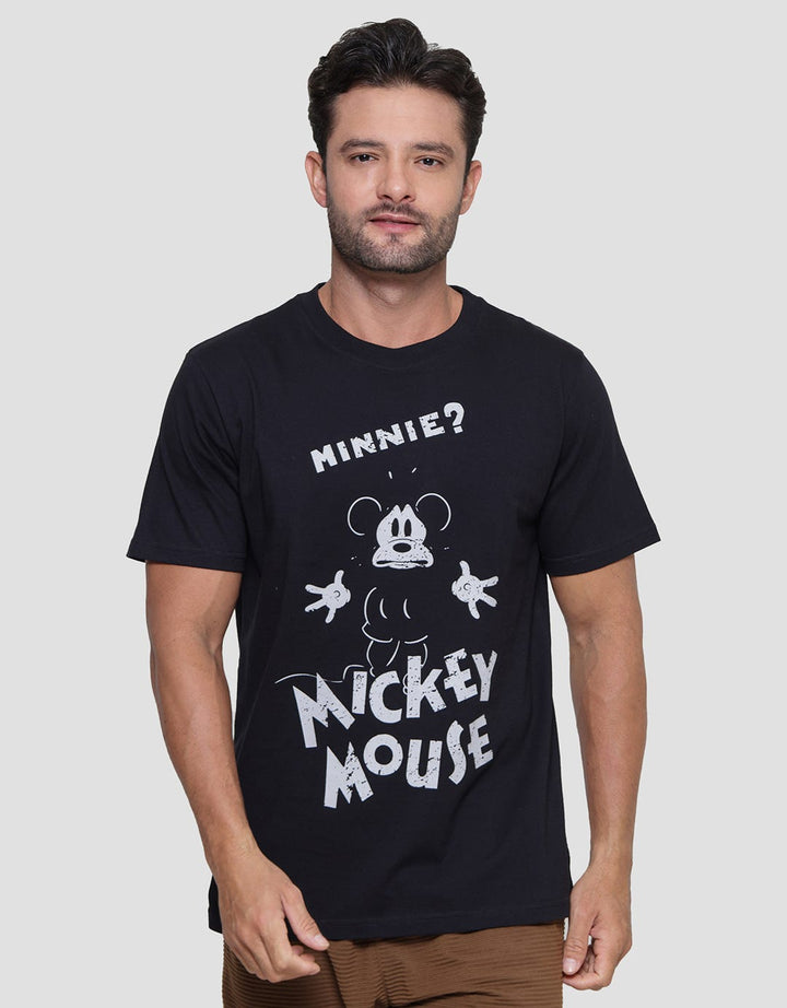 Disney Mickey Terrified Men's Short Sleeve T-Shirt