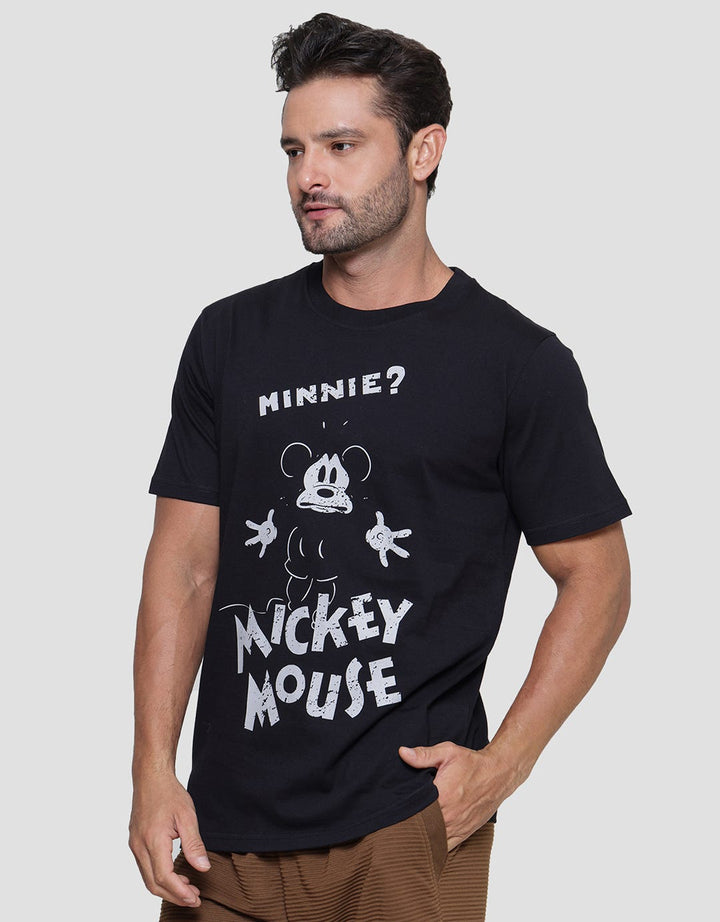 Disney Mickey Terrified Men's Short Sleeve T-Shirt