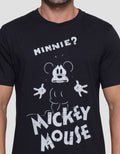 Disney Mickey Terrified Men's Short Sleeve T-Shirt