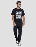 Disney Mickey And Family In Four Grids Men's Short Sleeve T-Shirt