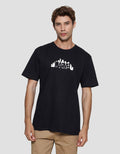 Marvel City Like Logo Glow In The Dark Kaos Lengan Pendek Pria