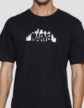 Marvel City Like Logo Glow In The Dark Kaos Lengan Pendek Pria