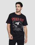 Marvel Spiderman Poster Kaos Casual Pria