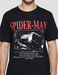 Marvel Spiderman Poster Kaos Casual Pria