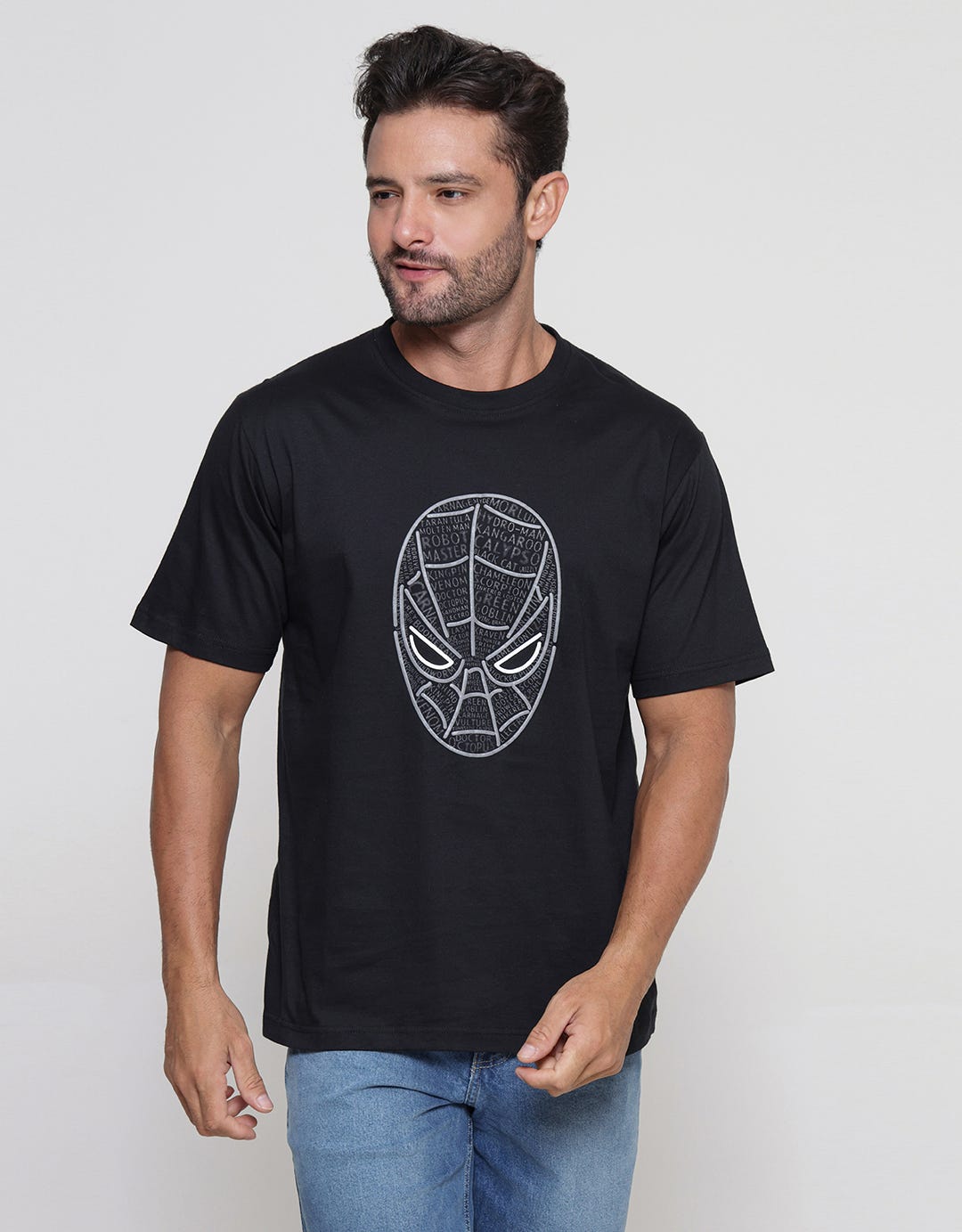 Marvel Spiderman Head Puff Men's T-Shirt