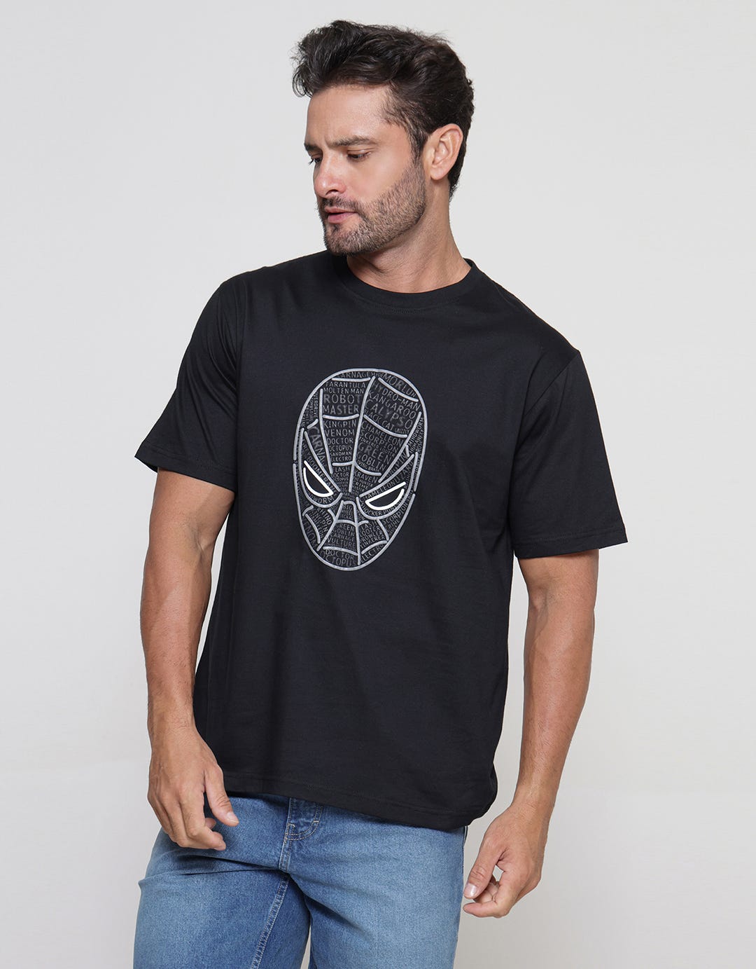 Marvel Spiderman Head Puff Men's T-Shirt