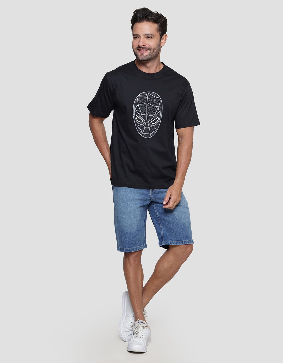 Marvel Spiderman Head Puff Men's T-Shirt