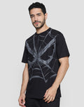Marvel Spiderman Nets In Grey Print Men's T-Shirt
