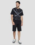 Marvel Spiderman Nets In Grey Print Men's T-Shirt