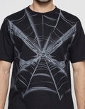 Marvel Spiderman Nets In Grey Print Men's T-Shirt