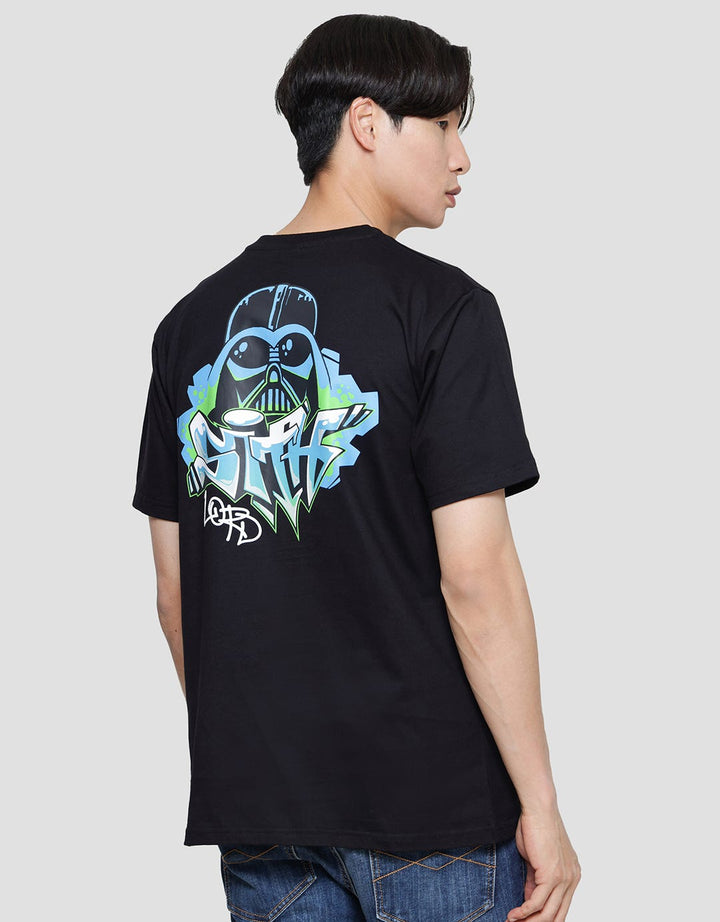 Star Wars Kaos Pria Print Darth Vader Graffiti-Like
