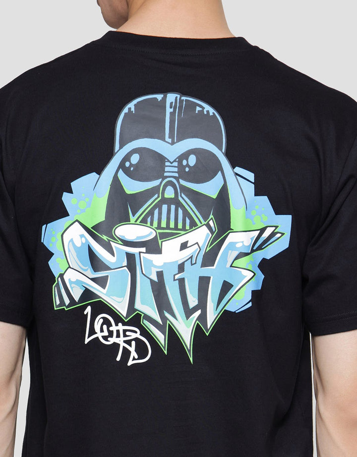 Star Wars Kaos Pria Print Darth Vader Graffiti-Like