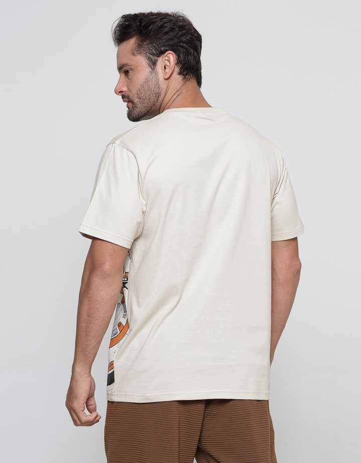 Star Wars BB8 Print Kaos Casual Pria