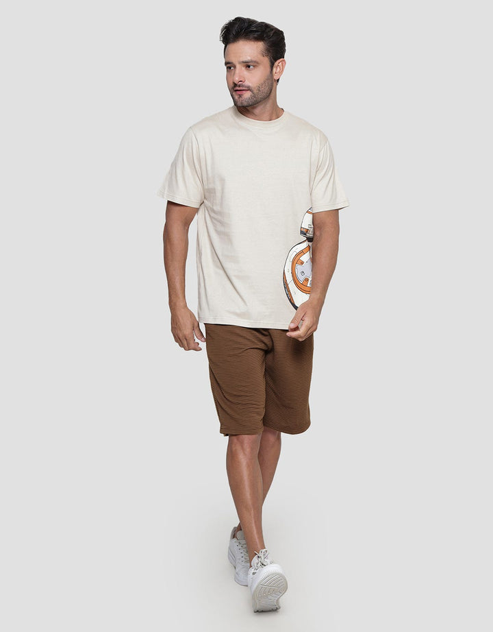 Star Wars BB8 Print Kaos Casual Pria