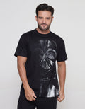 Star Wars Darth Vader Face In Front Kaos Lengan Pendek Pria
