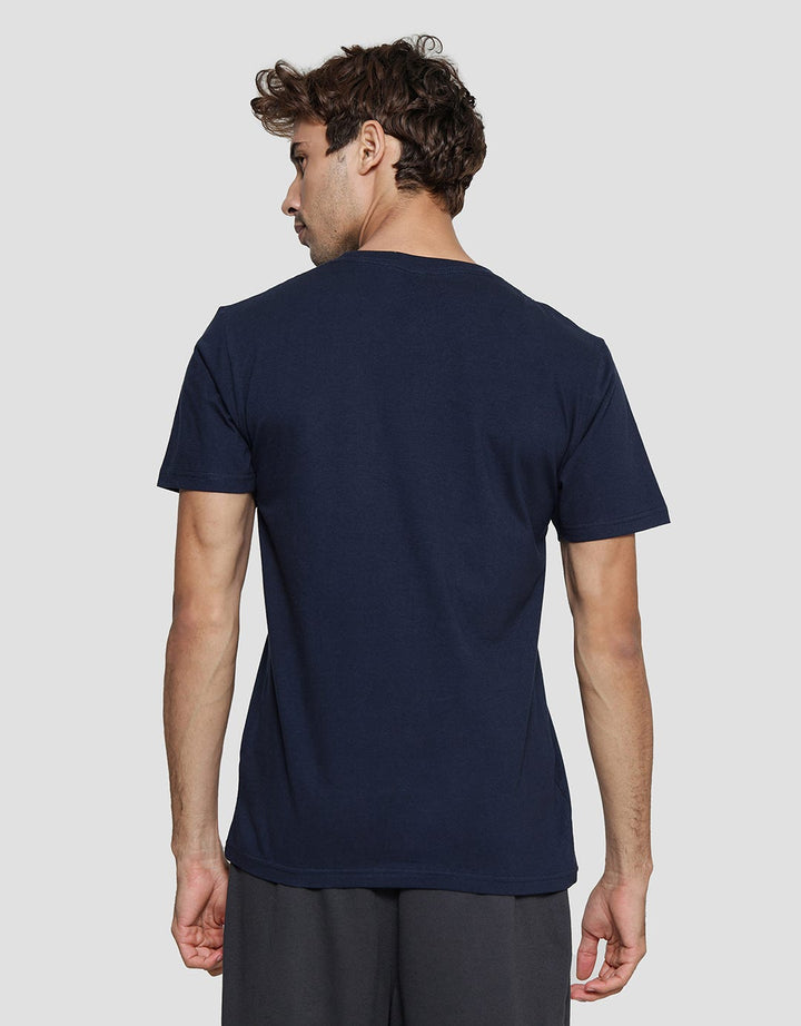 T Zone Print Theme Linear Graphic - Revolution Kaos Lengan Pendek Pria