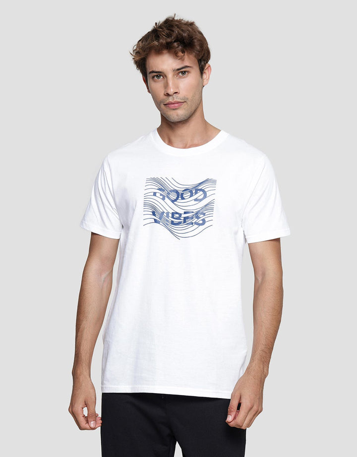T Zone Print - Real Vibes Kaos Big Size Pria