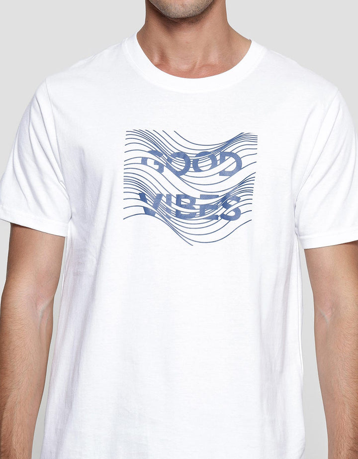 T Zone Print - Real Vibes Kaos Big Size Pria