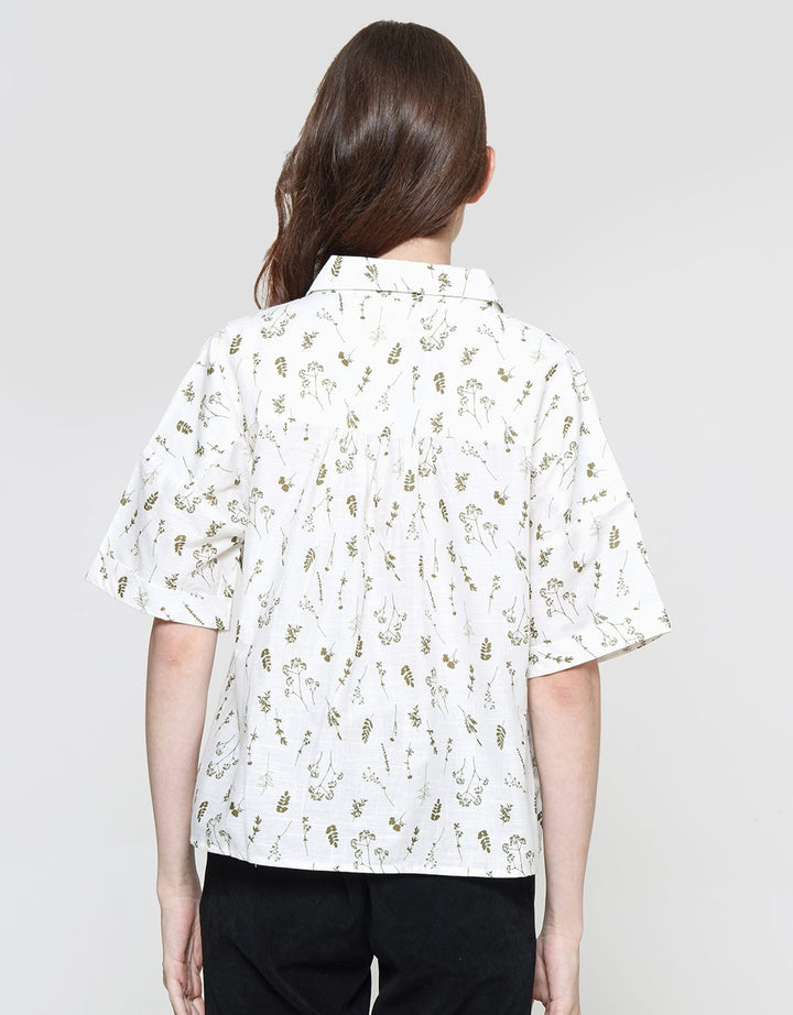 Connexion Basic Pocket Crossfire Blouse Wanita