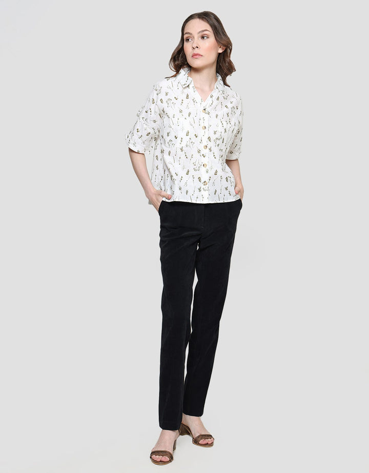 Connexion Basic Pocket Crossfire Blouse Wanita