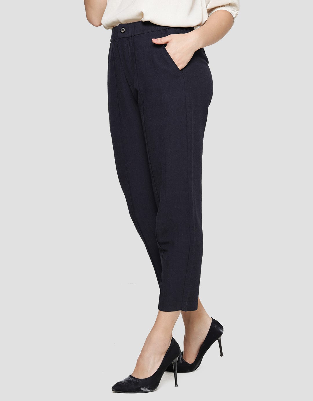 Connexion Celana Panjang Linen Crinkle Wanita