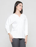 Connexion Embro Cut Linen Blouse for Women